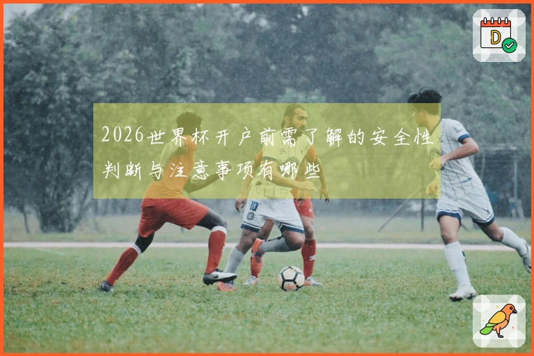 2026世界杯开户前需了解的安全性判断与注意事项有哪些