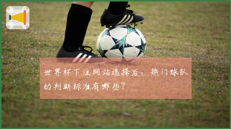 世界杯下注网站选择后，热门球队的判断标准有哪些？