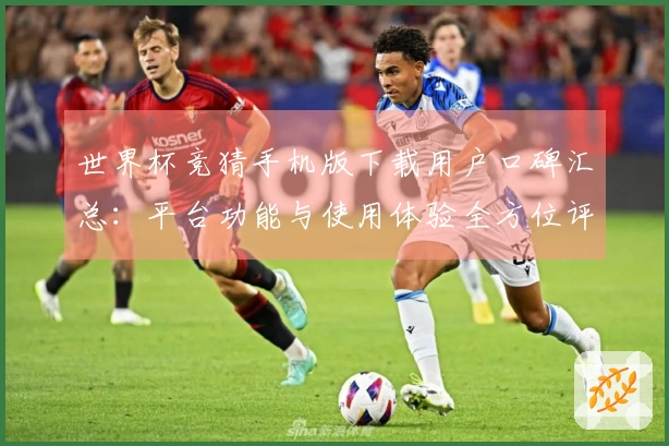 世界杯竞猜手机版下载用户口碑汇总：平台功能与使用体验全方位评测